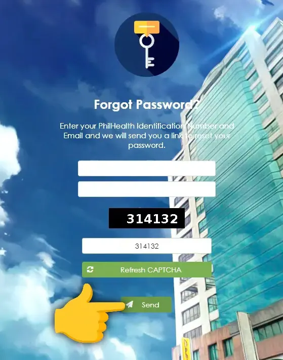 Reset Phillhealth password