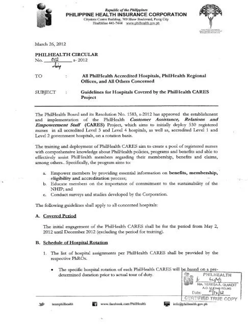 PhilHealth accredited hospital 